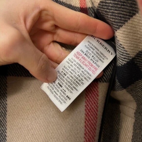 Burberry Women's Wool Coat Grey Size XS-S (4-6) - Timeless Luxury - Picture 11 of 16